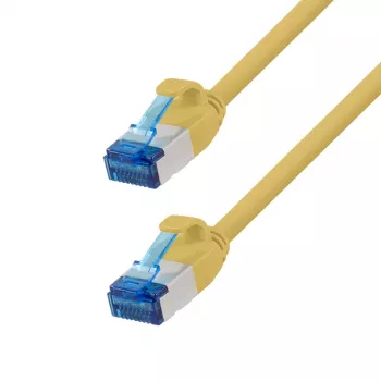 LogiLink Cat.6A Slim S/FTP LSZH patch kabel, žuti, 15 m, SlimLine