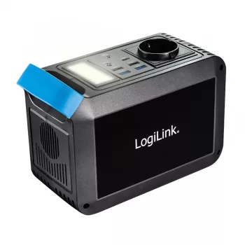 LogiLink prijenosna elektrana 200W, 148Wh Li-ion, čisti sinusni val, USB-C PD 45W, LED svjetlo
