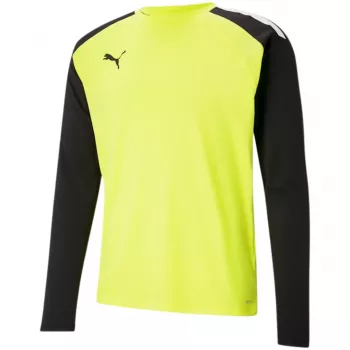 Puma teamPACER GK LS Men's Goalkeeper Sweatshirt Yellow-Black Size M