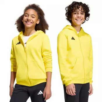adidas Entrada 26 Full-Zip kapuzenpullover dječji žuti KH1777 152cm