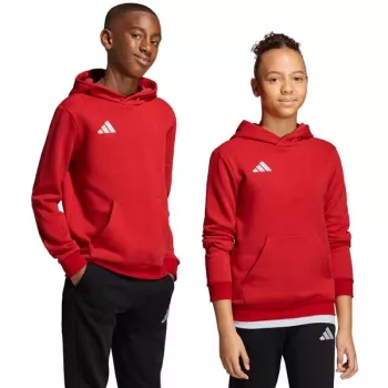 adidas Entrada 26 hoodie za djecu, crvena, 140cm