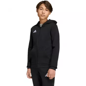 adidas Entrada 26 dječja trenirka s kapuljačom na patentni zatvarač crna 128cm