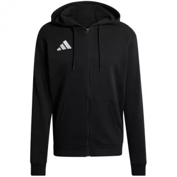 adidas Entrada 26 muška jakna s kapuljačom na patentni zatvarač, crna, L