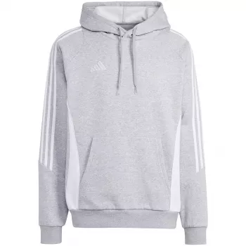 adidas Tiro 24 majica s kapuljačom srednje siva melange / crna