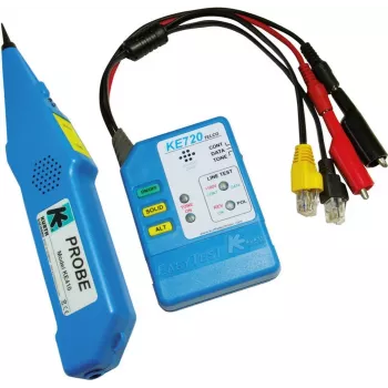 Kurth Electronic KE 701 mrežni tester kabela s generatorom tona, RJ45/RJ11/Coax, zaštita 240V