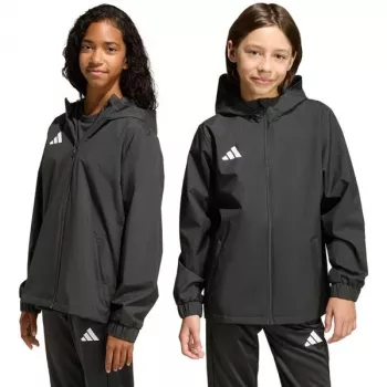 adidas Entrada 26 All Weather dječja jakna crna, 128cm, JZ9104