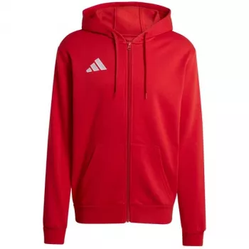 adidas Entrada 26 Full-Zip Hoody muška trenirka s kapuljačom na patentni zatvarač Team Power Red/bijela M