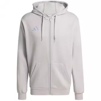 adidas Entrada 26 muška trenirka s kapuljačom na patentni zatvarač siva L