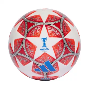 adidas ženska UCL 25/26 Final League nogometna lopta veličina 4 bijelo-crvena JW1326