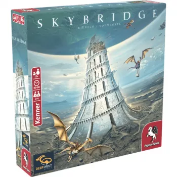 PEGASUS Deep Print Games: Skybridge - strateška igra za 2-4 igrača, od 10 godina, 60-90 minuta, mehanike gradnje gradova i umrežavanja, višejezična (EN/DE)