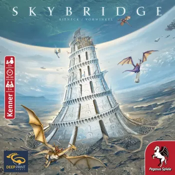 PEGASUS Deep Print Games: Skybridge - strateška igra za 2-4 igrača, od 10 godina, 60-90 minuta, mehanike gradnje gradova i umrežavanja, višejezična (EN/DE)
