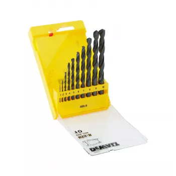 DEWALT DT5911-QZ HSS-R Black Oxide Metal Drill Bit Set, 10 pcs
