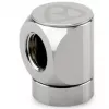 Thermal Grizzly DeltaMate Rotary 90° Female-to-Female G1/4 Adapter Fitting, Gloss Nickel