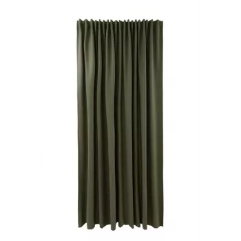 Bari W3630-5057 zelena zavjesa s ušicama 260x280 cm
