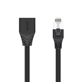UNITEK Cat.6 STP RJ45 produžni kabel (8P8C) utikač na utičnicu, 2m, crni