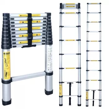 Teleskopske ljestve BL-T380 380 cm, 13 prečki, aluminij, EN131, 150 kg
