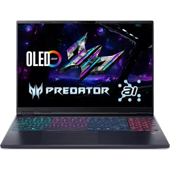 Acer Predator Helios Neo 16S AI PHN16S-71-75G8 gaming laptop, Intel Core Ultra 7 255HX 5.2 GHz, 16" WQXGA OLED, 32 GB RAM, 1 TB SSD, NVIDIA GeForce RTX 5070, Windows 11 Home, Black