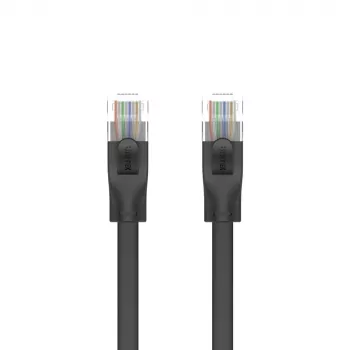 UNITEK Cat.6 UTP plosnati kabel 10m crni RJ45 Snagless Gigabit Ethernet
