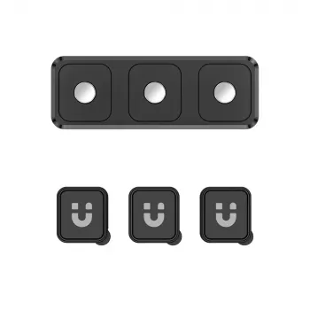 UNITEK SnapHold magnetski organizator kabela za radni stol (set 3+1), crni