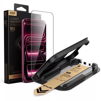 ESR UltraFit Armorite Pro kaljeno staklo za zaštitu zaslona za iPhone 17 Pro Max / 18 Pro Max - crno