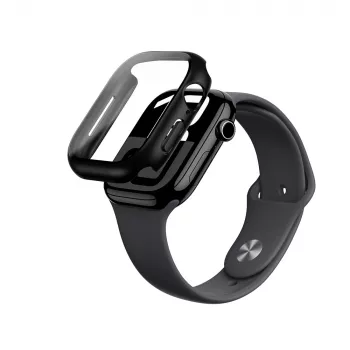 AMAZINGTHING Radix Glass futrola s kaljenim staklom za Apple Watch 46mm, crna