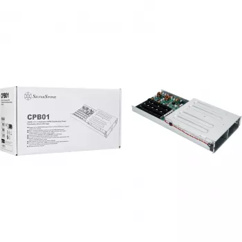 SilverStone SST-CPB01 1U 1+1 Redundant CRPS Power Distribution Board with Cage, up to 2400 W