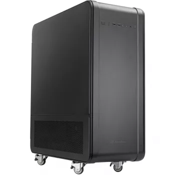 SilverStone Technology ALTA G1M Micro-ATX tower kućište - crno, kaljeno staklo, 90° rotacija matične ploče, 180mm Air Penetrator ventilator