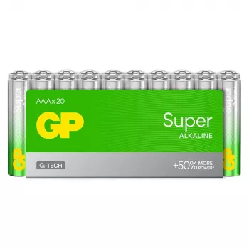 GP Super Alkaline AAA baterije LR03 pakiranje od 20 G-TECH
