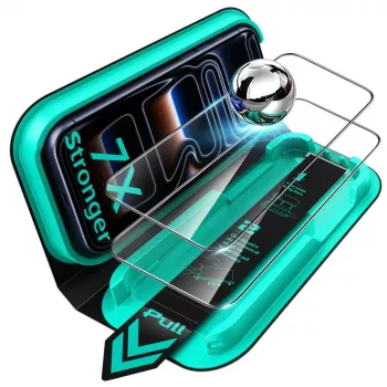 ESR UltraFit Armorite kaljeno staklo zaštita zaslona 2-pak za iPhone 17 Pro / 18 Pro – crno