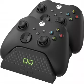 Venom Twin Docking Station za Xbox Series X|S i Xbox One - dvostruka stanica za punjenje kontrolera s 2x NiMH 850 mAh baterija - LED indikatori - crna