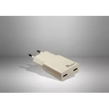 Inter-Tech Argus PD-2136 2x USB-C slim zidni punjač, 36W
