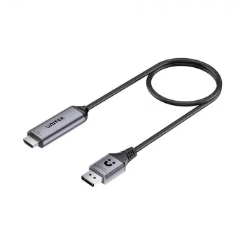 UNITEK DisplayPort 1.4 na HDMI 2.1 aktivni kabel 8K@60Hz HDR DSC 1,8m