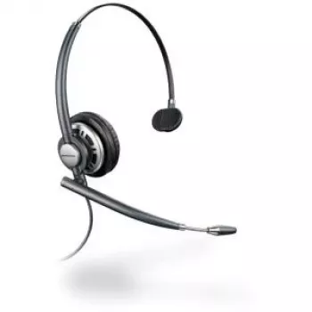 Poly EncorePro HW710 žičane monauralne slušalice s mikrofonom za smanjenje buke, Quick Disconnect, crne