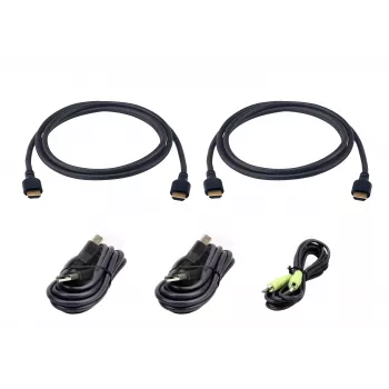 ATEN 2L-7D02UH21X5 Ultra High Speed KVM set kabela, DisplayPort, USB, audio, 5m, crni