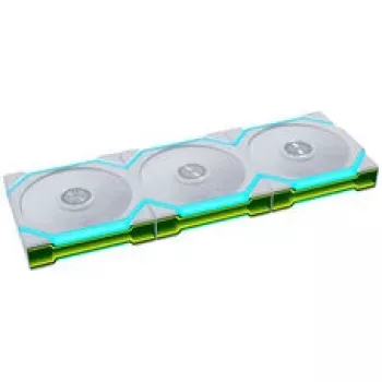 Lian Li UNI FAN SL FLEX Wireless PWM ARGB Reverse Blade 120mm Fan 3-Pack with Controller - White