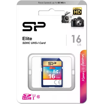 Silicon Power Elite 16GB SDHC Class 10 U1 Memory Card