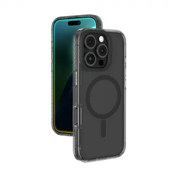 AMAZINGTHING Titan Pro Mag Case silikonska futrola s magnetskim prstenom za iPhone 16 Pro Max - crna