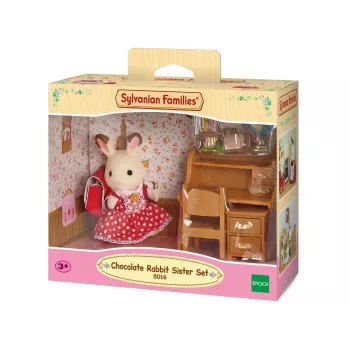 Sylvanian Families Chocolate Rabbit Sister set radnog stola