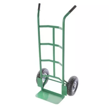Ručna kolica HT008 150 kg sklopiva čelična kolica s punim gumenim kotačima crno-crvena
