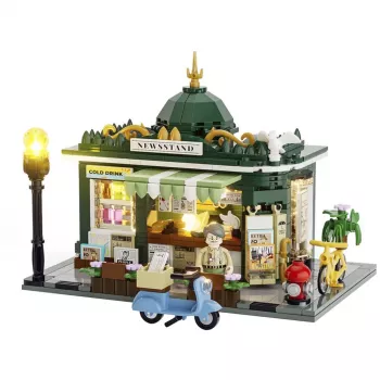 LUMIBRICKS F9023 samostojeći stalak za časopise od čelika, crno plastificiran, jedan pretinac