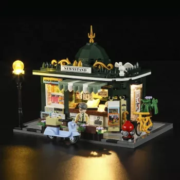 LUMIBRICKS F9023 samostojeći stalak za časopise od čelika, crno plastificiran, jedan pretinac