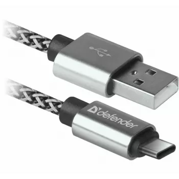 Defender USB-A na USB-C kabel 1,0 m 2,1 A bijeli