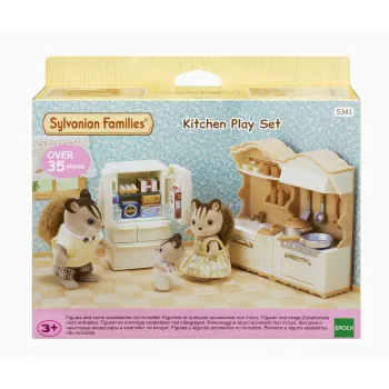 Sylvanian Families seoska kuhinja s hladnjakom - set namještaja za kućicu za lutke