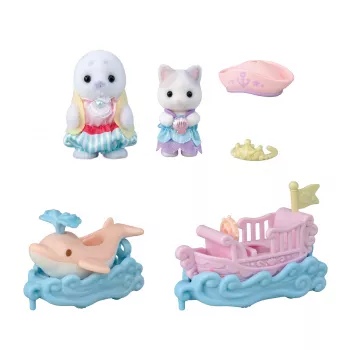 EPOCH Sylvanian Families set za igru s valovitim jahačem u zabavnom parku