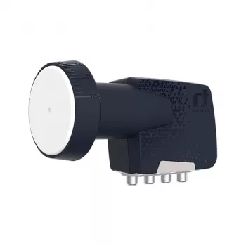 Inverto Quad Premium univerzalni LNB konverter - 4 izlaza, 0,2 dB faktor šuma, 40 mm feedhorn, crni