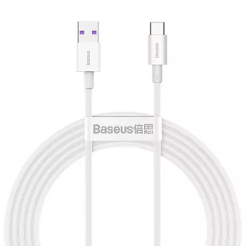 Baseus Superior Series USB-A na USB-C kabel, 66W brzo punjenje, 2m, bijeli