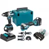 Makita DLX2592JX1 18V LXT bežični 2-dijelni kombinirani set s udarnom bušilicom, udarnim odvijačem, 2x 5,0Ah baterije, brzim punjačem i Makpac koferom
