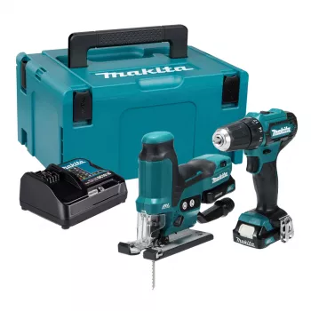 Makita CLX252SAJ 12V max CXT bežični kombinirani set s bušilicom-odvijačem DF333D, udarnim odvijačem TD110D, 2x 2,0Ah baterije, punjač i Makpac kutija