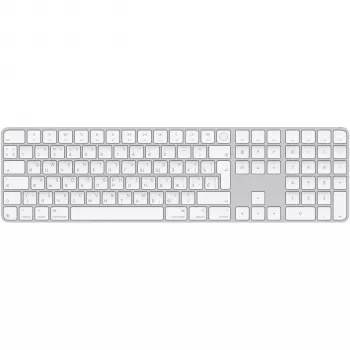 Apple Magic Keyboard s Touch ID i numeričkom tipkovnicom, ruski raspored, bijele tipke (MXK73RS/A)