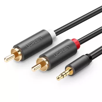 Ugreen 2x RCA na 3,5 mm audio kabel 1,5 m crni